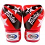 Fairtex BGV1 Боксерские Перчатки Тайский Бокс "Nation Print" Красные